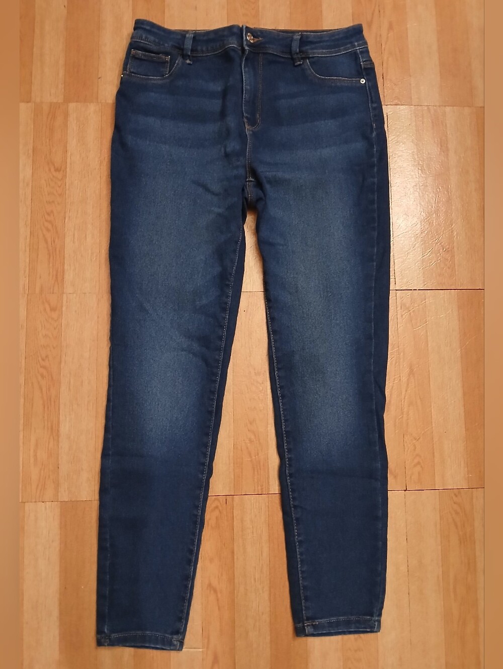 Primark Women's Dark Blue Skinny Jeans Size 10